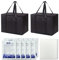2 Pedazo Bolsa Nevera Grande（40L+40L）+10 Pedazo Bolsa congelados，Bolsa termica Porta Alimentos Grande，Plegable Bolso Nevera，Bolsa térmica Grande，Bolsa Nevera Playa，Bolsa Transportar congelados