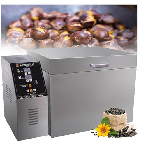 Máquina tostadora de café eléctrico de grano de café, comercial de nogal cacahutocasa tostado máquina, molinde de la máquina de café (2000g)