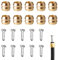 10 Pezzi Inserti Oliva Freno Idraulico Tubo Disco BH90 per Shimano, Kit Ricambio Oliva per Tubi Frizione Disc Brake, Connettori per Bicicletta, Compatibile con Shimano M506 M615 M8000 M9000 M985