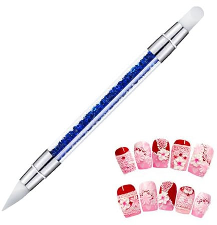Pennelli In Silicone Per Unghie, Silicone nail arts Sculpture Pen, Pennelli In nail arts Con Due Punte Pennello, Pennelli In nail arts Gel Scultura Penna Per Unghie In Gel Strumenti Per nail arts