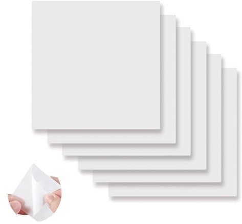 TIMEMEET 6 Pcs Inflatable Patch Repair Kit Self Adhesive Waterproof TPU Pool Repair Patch, Clear Vinyl Repair Patch Puncture Repair Patches, Pool Repair Patches Kit, for Swimming Ring, Tent, Canopy