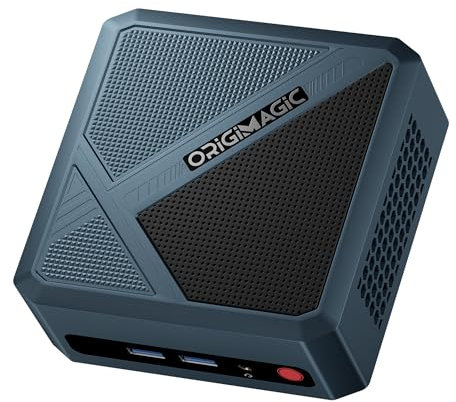 origimagic N1 Lite Mini PC Windows,with Ryzen 7 5700U (jusqu'à 4,3 GHz) Mini Computer,16Go RAM 512Go SSD Mini Desktop PC,Dual HDMI/WiFi 6/BT 5.2/RJ45/WOL/Auto Power on