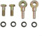 Lot de 2 raccords cannelés pour tuyau de banjo avec rondelles pour une application efficace (10 mm)