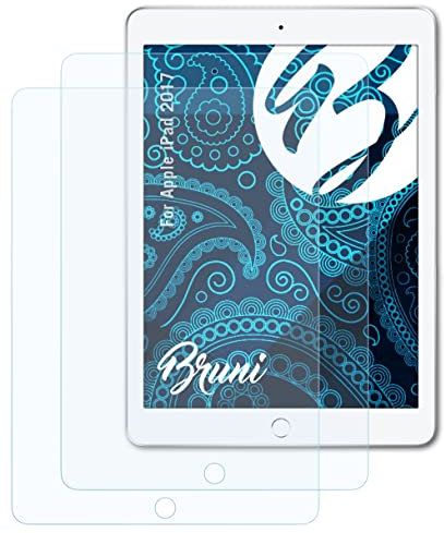 Bruni Schutzfolie kompatibel mit Apple iPad 2017 Folie, glasklare Displayschutzfolie (2X)