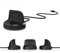 Dockingstation für Samsung Gear Fit2 SM-R360 SIKAI Smartwatch, Ersatz USB Ladekabel, Ladegerät Ersatz für Samsung Gear Fit2 SM-R360 SIKAI Schwarz
