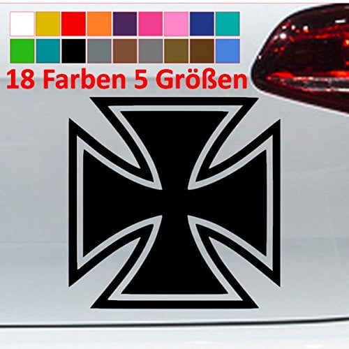 Eisernes Kreuz Aufkleber Orden Golf GTI Auto Sticker JDM VW 18 Farben 5 Größen