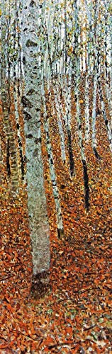 1art1 Gustav Klimt Birkenwald, 1903, 1-Teilig Fototapete Poster-Tapete 250x79 cm