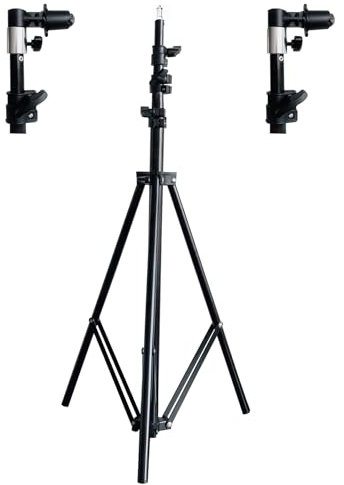 Kate 8ft Collapsible Background Stand Kit for Pop Up Backdrops Tripod Frame with Clamp for Chroma Key Green Screens, Foldable Reflectors Photography Lighting Stand