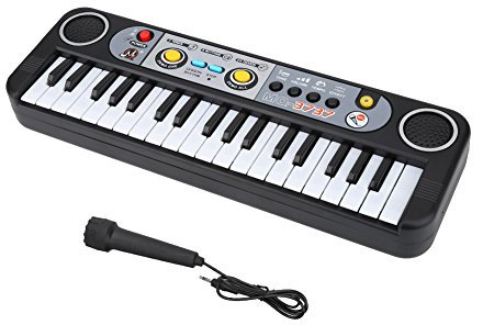 VGEBY1 Keyboard E-Piano, 37 Tasten ABS Kunststoff E-Piano für Kinder Klavierspielen