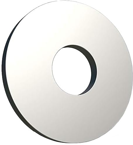 M16 Rondelle Piatte In Acciao, (10pcs) Metaliche Rondella Acciaio Legato Zincato Alzaporta In Rame Grandi Flat Per Viti Tenuta (ISO 7093) (17mm x 50mm)