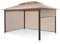 blumfeldt Grandezza Cortina Gartenpavillon, 4 Seitenteile mit Rollmechanismus, pulverbeschichteter Stahl, Dach mit wasserabweisender Beschichtung, rostfrei, überdachte Fläche: 3 x 4 m, beige