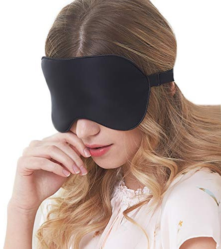 Sleep Masks Eye MaskNatural Mulberry Silk Sleep Mask Soft Blindfold Smooth Eye Mask Sleeping Aid Eyeshade Eye Cover Patch Bandage Comfort