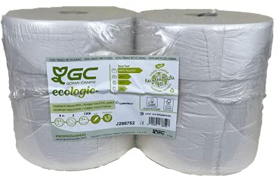 Papier hygiènique maxi jumbo ouate blanc 2 plis T380 M - paquet de 6 rouleaux