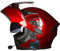 Klapphelm mit Bluetooth Geschlossenen ECE-geprüft, Motorradhelm Bluetooth-Helm mit Anti-Fog-Doppelspiegel, Integralhelm Racing Helm für Damen Herren 54~63CM