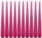 Deli Supplies Dinner Party Christmas Table Decor Bistro Candles Non Drip Tapered 9” 24cm Tall Taper Candle 7 Hour Burn Time Smokeless and Dripless Quality Wax (Fuchsia, 10)