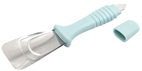 NC Kitchen Multifunctional Stainless Steel Ice Remover Shovel Fridge Cleaning Tool, Defrost Shovel Refrigerator Ice Scraper Freezer Shovel Defroster Ice Shovel,Kitchen Tools (Sky Blue, 7.48x1.77 in)