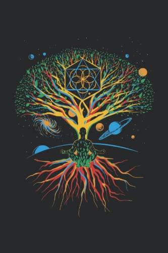 Baum des Lebens Notizbuch: Lebensbaum Notizbuch | 6x9 Zoll DIN A5 | 120 Seiten Punktraster | Meditation Notizheft | Yoga Schreibheft | Spiritualität Tagebuch
