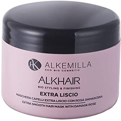 ALKEMILLA - MASCHERA CAPELLI EXTRA LISCIO CON ROSA DAMASCENA 200ML ECOBIO VEGANO COD. 0490