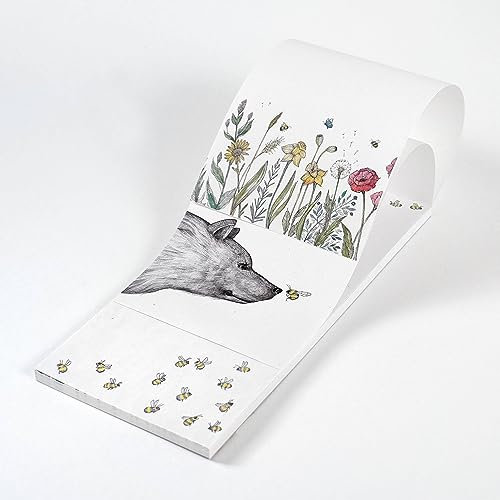 Ligarti® 3x Notizblöcke (mit Wechselmotiv) I Aus Recyclingpapier & Made in Germany I Notizblock, Einkaufsblock, Schreibblock…