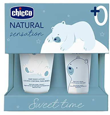 CHICCO NATURAL SENSATION - SET 4: 1 KÖRPERLOTION 150 ML, 1 GESICHTSCREME 50 ML