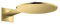 hansgrohe AXOR ShowerSolutions Kopfbrause 300 1jet,Wandanschluss, Brausearm 450 mm, 35300990, Farbe: Polished Gold Optic