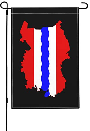 Flagge Karte von Omsk Oblast Wimpelkette Banner Flaggen Lebendige Farbe Flagge Polyester Wimpelkette Flaggen für Festival Party Dekorationen, 70 x 102 cm