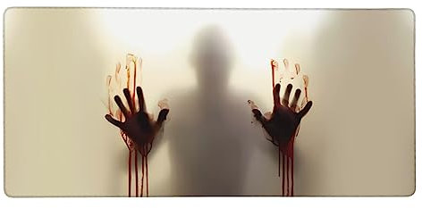 Bloody Hands Extra großes Gummi-Tastatur-Pad, 40,6 x 90,2 cm, starke Haftung, langlebiges, verdicktes Design