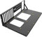 Aoguaro Telaio minerario Impilabile Open Air PC Case Mining Rig Accessori Telaio Piccolo GPU Mining Frame Computer Host Staffa fissa Facile da installare Dissipazione del calore