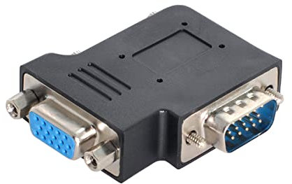 CY Adaptateur vertical plat à angle droit VGA SVGA mâle vers femelle