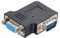 CY Adapter Vertical Flat Right Angled 90 Degree VGA SVGA Male to Female Extension Adapter
