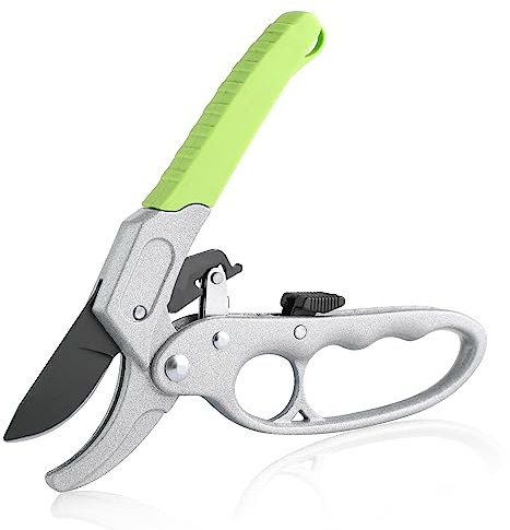 SPEEDWOX Cesoie a cricchetto, per lavoro, 3 volte, leggere, attrezzi da giardino per donne, attrezzi e fai da te, cesoie da giardino, regalo per mamma e albero tagliasiepi