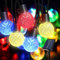 EXTRASTAR Lichterkette RGB Solar Smart 9 + 2 m Außen mit 25 G40 RGB LED Leuchtmittel, wasserdicht, Lichterkette Dekoration für Geburtstag, Garten