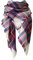 Plaid Schal Weich Warm Tartan Schal Cape Decke Schals Mode Wrap, D Beige/Marineblau/Pink, Einheitsgröße