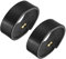 QUARKZMAN 2Stk Leder Gürtel Schleife Halterungen 11.5cm Außenumfang Gürtel Gurtband Ring Schnalle für Handwerker Tasche Gürtel Fixierung (Schwarz)