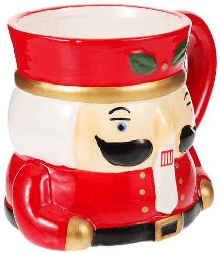 UPKOCH Tasses Casse-Noisette Tasse À Café De Noël Tasses En Céramique Drôle Casse-Noisette Conception Tasses À Café En Porcelaine Thé Tasses De Lait Tasses De Chocolat Chaud Pour Enfants