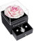 Sunia Rosa Eterna Stabilizzata, Vera Rosa Eterna con Collana Argento 925 Donna con cuore e Orecchini, Ti Amo per Sempre Regalo, Idee Regalo Donna,Regalo Anniversario Matrimonio,Regalo Compleanno Mamma
