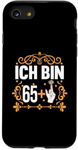 Hülle für iPhone SE (2020) / 7 / 8 Mittelfinger Rose 65 Geburtstag