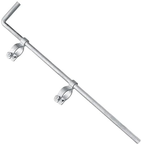 Amoskey 4,8 x 81,3 cm Torabwurfstange, Torrohrschraube für Maschendrahtzaun, Maschendrahtzaunteile, Torabfallstange, robuste Torabfallstange für Einzel- oder Doppeltor