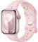Upeak Correa Compatibles con Apple Watch Correa 41mm 40mm 38mm 42mm(Series 10), Hecho de Plástico Reciclado - Correa de Silicona para iWatch SE/Ultra 1 2 10 9 8 7 6 5 4 3 2 1, Rosa Perla