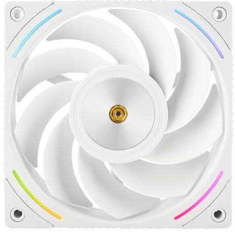 Thermalright TL-K12RW 120mm CPU Cooler Fan, Computer Case Cooling, 4PIN PWM Control, 2150RPM Speed,Reverse Outlet Wind Pressure Fan(White)