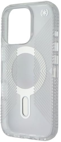 Speck Klare iPhone 16 Pro Hülle MagSafe + ClickLock - Slim Presidio Handyhülle Mit Clear/Chrome Design