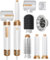 7 in 1 Heißluft-Styler, 110000 U/Min Hochgeschwindigkeits-Negativionen-Haartrockner, Multifunktionaler Hairstyler mit 7 Aufsätze, Lockenstab Automatisch, Zum Styling, Locken (Weiß)
