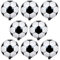 8 Stück Fußball Party Deko Luftballons, 18 Zoll Fussball Folienballons Weltmeisterschaft 2026 Fußball Ballons für Mann Kinder Junge Geburtstag Sport Fussball Thema Kindergeburtstag WM Party Deko