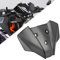 ZHUOWU DUKE Plastica PC PARAVENTO Accessori Moto Parabrezza Deflettore Aria Per 1290 Super Duke R/ MY20 2020-2024 DUKE 125 250 390 2024 2025 (nero)