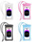 MYLERCT de 4 Piezas Funda Movil Agua, IPX8 Bolsa Estanca Movil, Airbag Funda Impermeable Movil con Clips Impermeables y Cordones para Teléfonos con Menos de 7.2 Pulgadas
