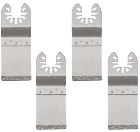 Grout Remover Blades - TRACOMPAN 4 Pcs Diamond Multi Tool Blades, Efficient Masonry Blade Kit for Tile Grout Removal, Mortar, Bricks, Concrete, Wood Cutting & Woodworking