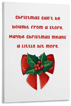 TMAHENG Poster mit Zitaten Merry Christmas, Büro, Raumdekoration, Zitat, Wandkunst, Poster für Wanddekoration, 50 x 75 cm