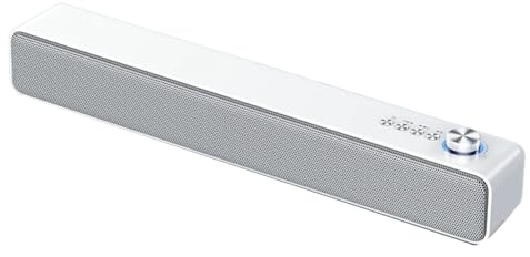 GNURBDILFO Barra de Sonido PortáTil Altavoces para Ordenador AUX Altavoz Bluetooth InaláMbrico con Cable PC/TV de Cine en Casa 4D Stereo Surround-B