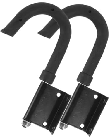 TEHAUX 2 Stück Leiterhaken Heavy Duty aus Eisen Rutschfeste Dachleiterhaken für Stabile Wandbefestigung Verstellbare Leiterhalterung für Steh Anlegeleitern Langlebiges Zubehör für