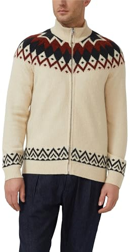 s.Oliver Strickjacke aus Wollmix im Norweger-Stil